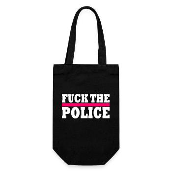 stop brutality - Gift Bag for Bottles - black - Front