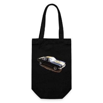 Oldtimer auto - Geschenkbeutel für Flaschen - Schwarz - Vorne
