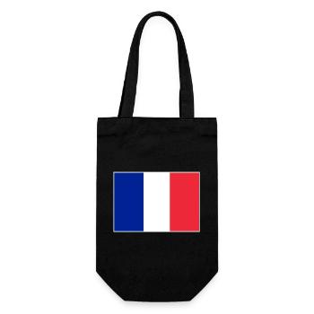 Drapeau de la France - Sac à bouteille - noir - Devant