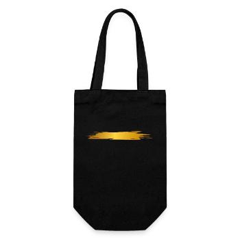 Peinture blob splash peinture peintre cadeau rayures or - Sac à bouteille - noir - Devant