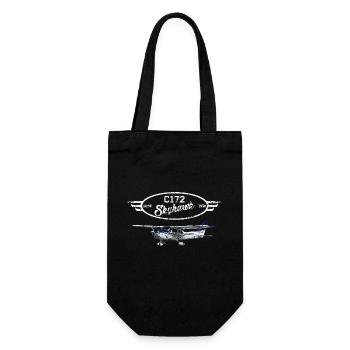 C172 Skyhawk since 1856 Vintage - Geschenkbeutel für Flaschen - Schwarz - Vorne