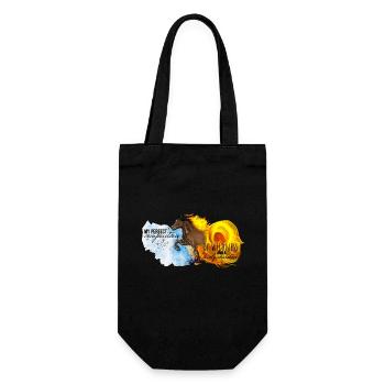 Fire and Ice is my perfect composition – Icelandic - Geschenkbeutel für Flaschen - Schwarz - Vorne