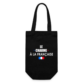 Le charme à la française t-shirt cadeau - Sac à bouteille - noir - Devant