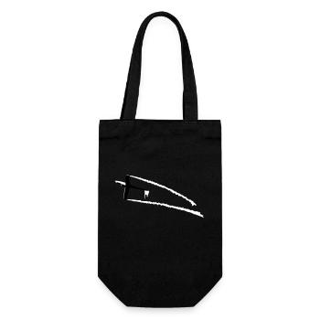 Glider gliding glider aerobatic - Gift Bag for Bottles - black - Front