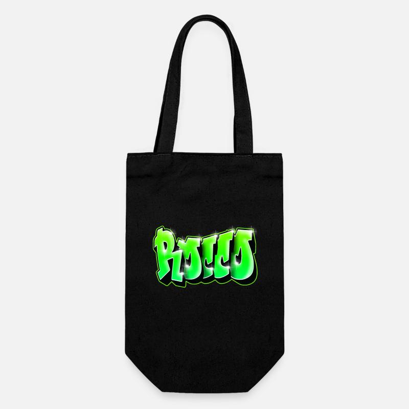 ROCCO GRAFFITI PRINT - Gift Bag for Bottles - black