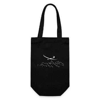 js1 Glider Glider Glider Pilot Pilot - Gift Bag for Bottles - black - Front