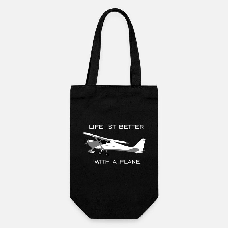 Avion ultraléger UL Pilot Aviateur - Sac à bouteille - noir