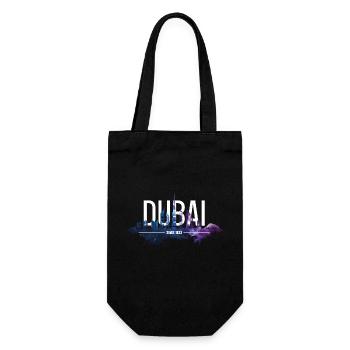 DUBAI SKYLINE KHALIFA - Geschenkbeutel für Flaschen - Schwarz - Vorne