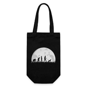 Dobermann propriétaire de chien Evolution Lune Silhouette - Sac à bouteille - noir - Devant