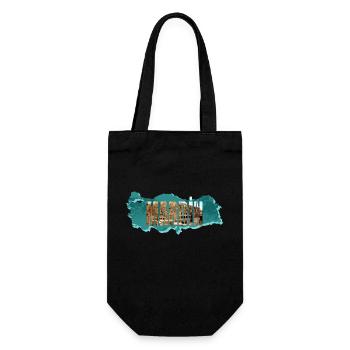 mardin panorama - Gift Bag for Bottles - black - Front