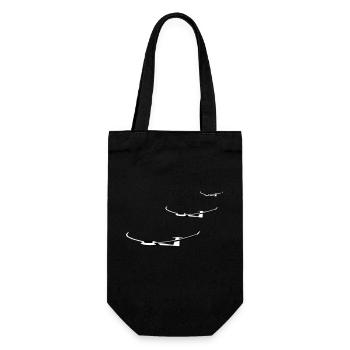 Glider Gliding Glider Glider Pilot Pilot - Gift Bag for Bottles - black - Front
