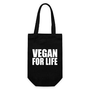 Vegan - Sac à bouteille - noir - Devant