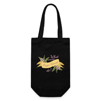 What Would Lizzie Bennet Do? II - Gift Bag for Bottles - black - Front