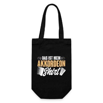 Akkordeon - Geschenkbeutel für Flaschen - Schwarz - Vorne