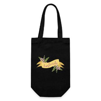 Austenite I - Gift Bag for Bottles - black - Front