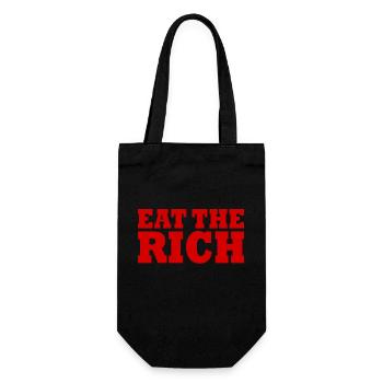 Eat the rich - Gift Bag for Bottles - black - Front