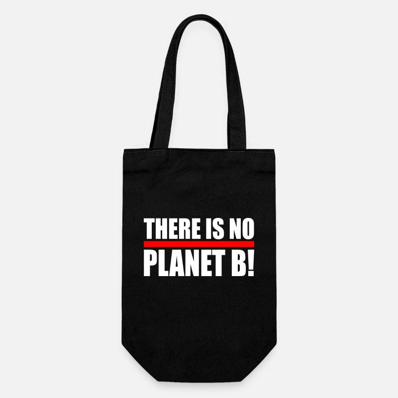 There is no planet B - Sac à bouteille - noir