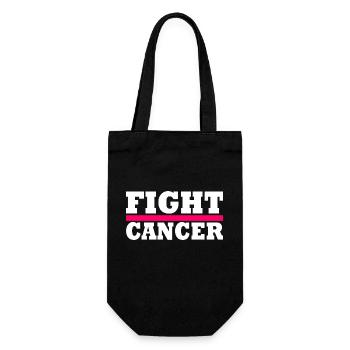 Fight cancer - Gift Bag for Bottles - black - Front