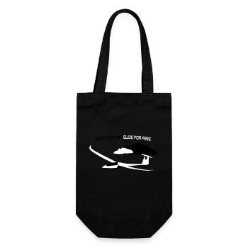 Glider Gliding Gliding Gliding Glider - Gift Bag for Bottles - black - Front