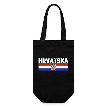 Hrvatska Croatie Croatie Vacances Drapeau croate - Sac à bouteille - noir - Devant