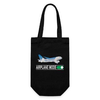 Airplane Mode - Geschenkbeutel für Flaschen - Schwarz - Vorne