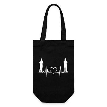 Infirmière Médecin ECG Médecin Chirurgien Assistante Médicale - Sac à bouteille - noir - Devant