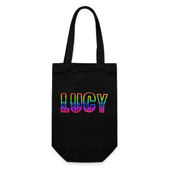 lucy rs rainbow - Gift Bag for Bottles - black - Front