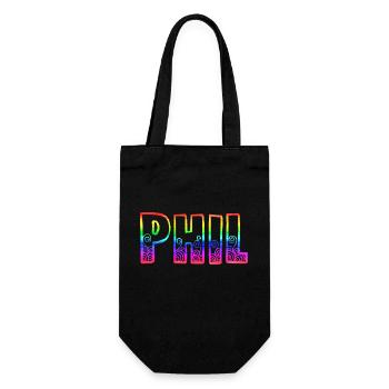 phil rs arc-en-ciel - Sac à bouteille - noir - Devant