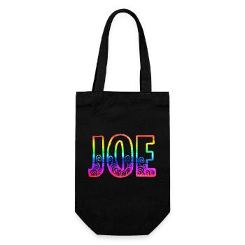 joe rs rainbow - Gift Bag for Bottles - black - Front