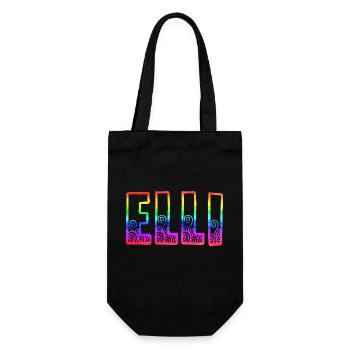 elli rs rainbow - Gift Bag for Bottles - black - Front