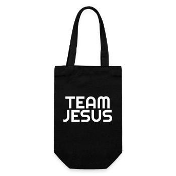 Team Jesus - Christian Quotes - Gift Bag for Bottles - black - Front