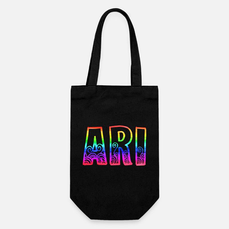 ari rs arc-en-ciel - Sac à bouteille - noir