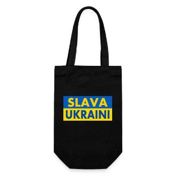 Slava ukraini - Gift Bag for Bottles - black - Front