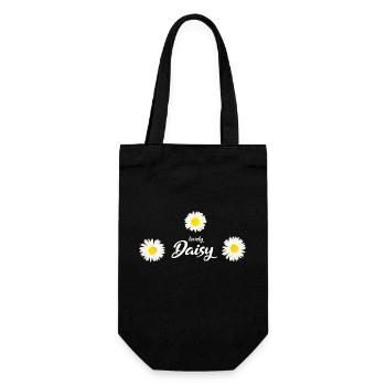 Daisy Goose Flower Spring - Gift Bag for Bottles - black - Front