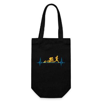 Puls Sport Triathlon - Geschenkbeutel für Flaschen - Schwarz - Vorne