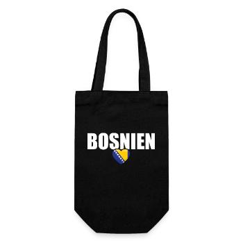 Bosnien Herzegowina Stolz Balkan Bosnische Flagge - Geschenkbeutel für Flaschen - Schwarz - Vorne