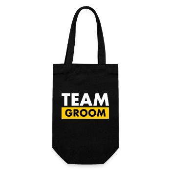 Team groom - Geschenkbeutel für Flaschen - Schwarz - Vorne