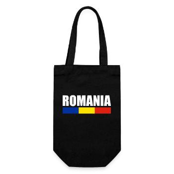 Romania Flag Romanian Romania Romania - Gift Bag for Bottles - black - Front