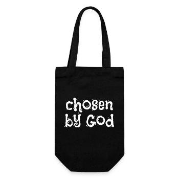 Choisi par Dieu - Dictons chrétiens - Sac à bouteille - noir - Devant
