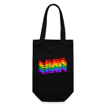 LGBT-Personen - Geschenkbeutel für Flaschen - Schwarz - Vorne