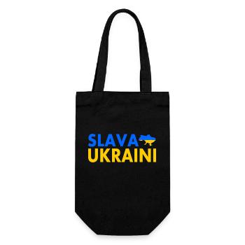 Slava ukraini - Gift Bag for Bottles - black - Front