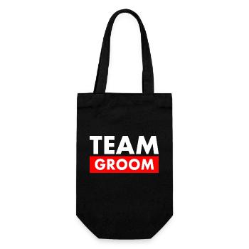 Team groom - Geschenkbeutel für Flaschen - Schwarz - Vorne