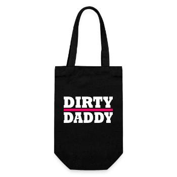Dirty daddy - Geschenkbeutel für Flaschen - Schwarz - Vorne