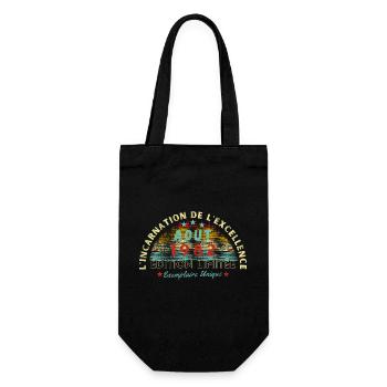 Vintage 1982 Août édition limitée | Millésime août - Sac à bouteille - noir - Devant