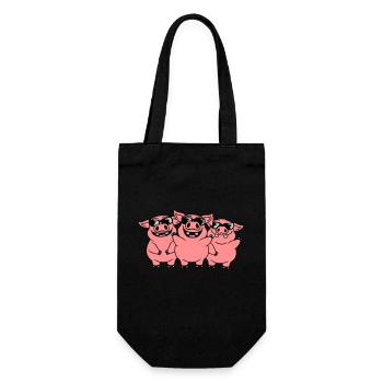 Sunglasses Cool Pigs Team - Gift Bag for Bottles - black - Front