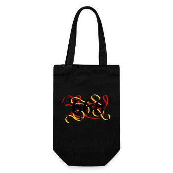 666 burned - Gift Bag for Bottles - black - Front