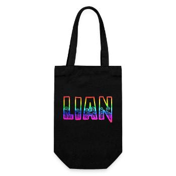 lian rs regenbogen - Geschenkbeutel für Flaschen - Schwarz - Vorne