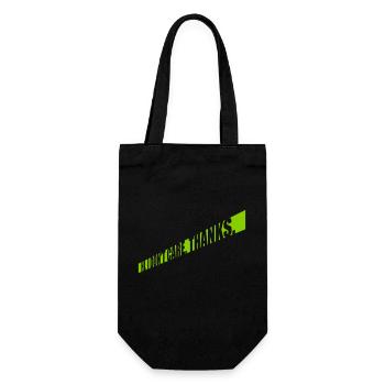 Hi I dont care - Geschenkbeutel für Flaschen - Schwarz - Vorne