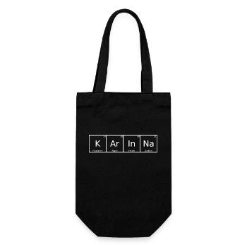 Karinna Nom Prénom Chimie Élément du tableau périodique - Sac à bouteille - noir - Devant