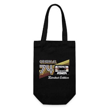 1974 Vintage Anniversaire Rétro Vintage Cadeau - Sac à bouteille - noir - Devant
